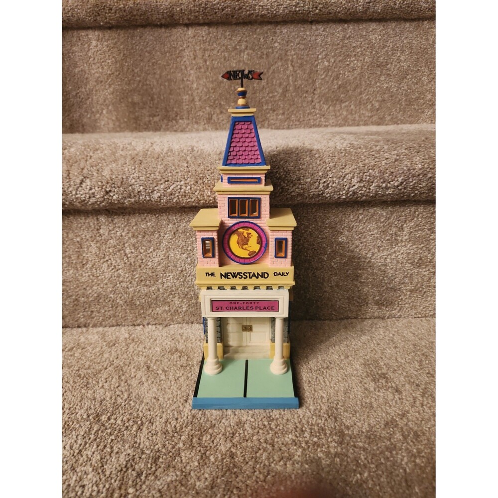 Department 56 Monopoly Collab 140 St. Charles Place "Newsstand Daily" Building